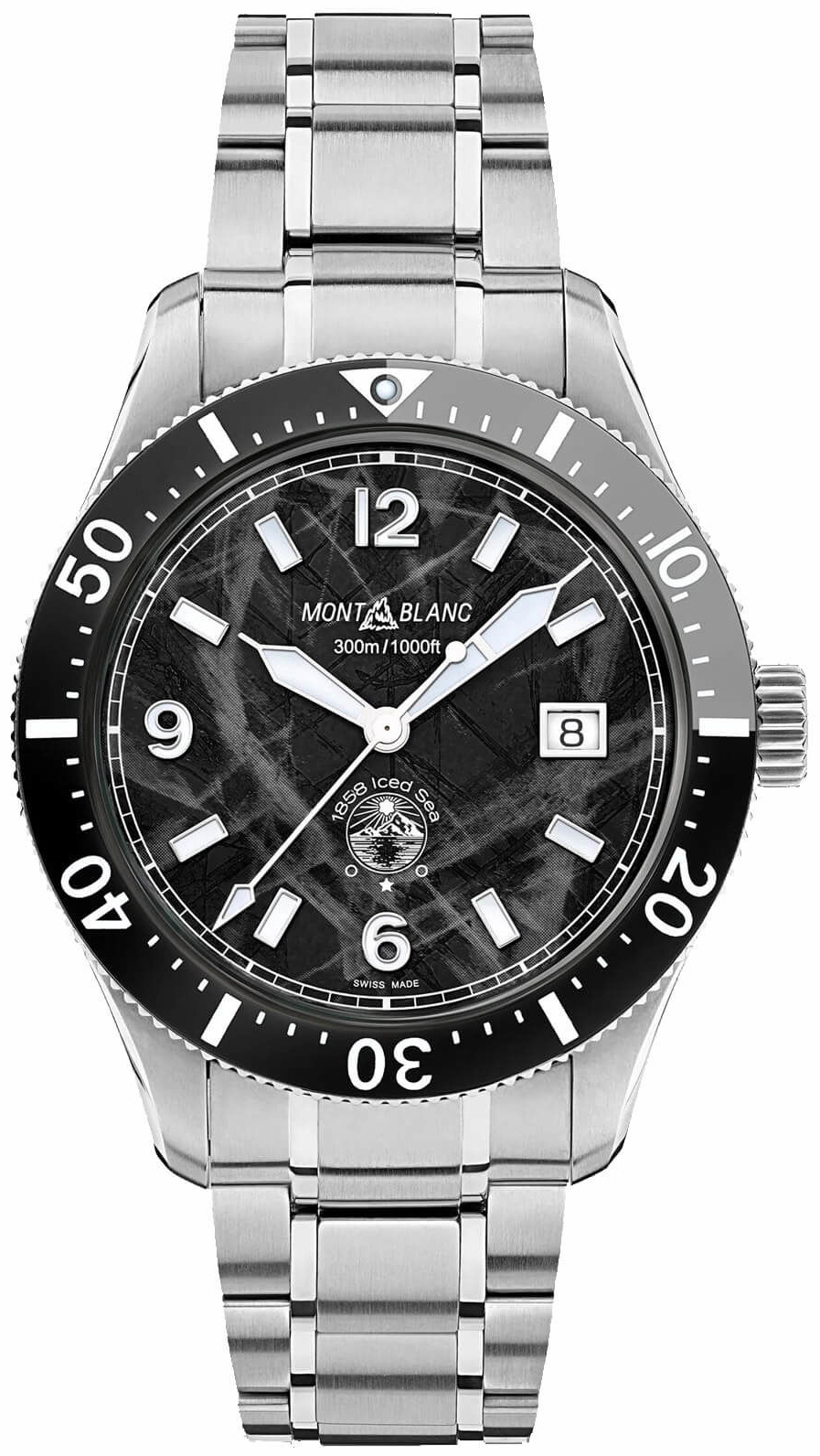 Montblanc 1858 Herrklocka 129371 Svart/Stål Ø41 mm - Montblanc