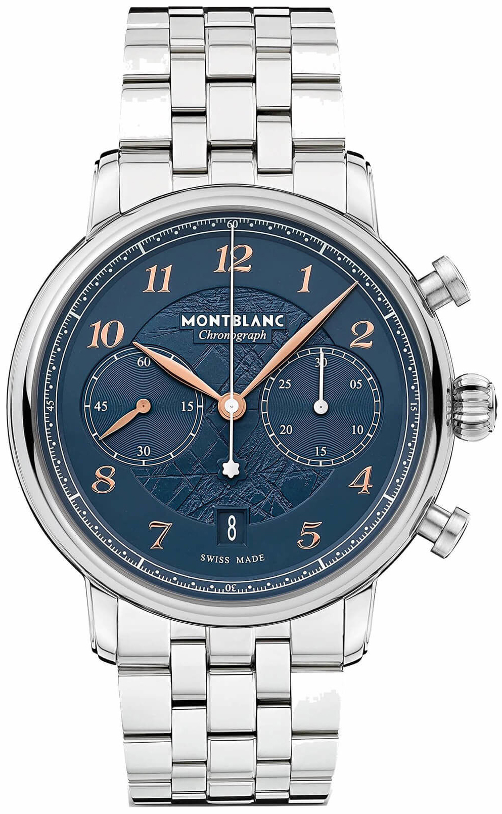 Montblanc Herrklocka 129627 Star Legacy Blå/Stål Ø42 mm - Montblanc