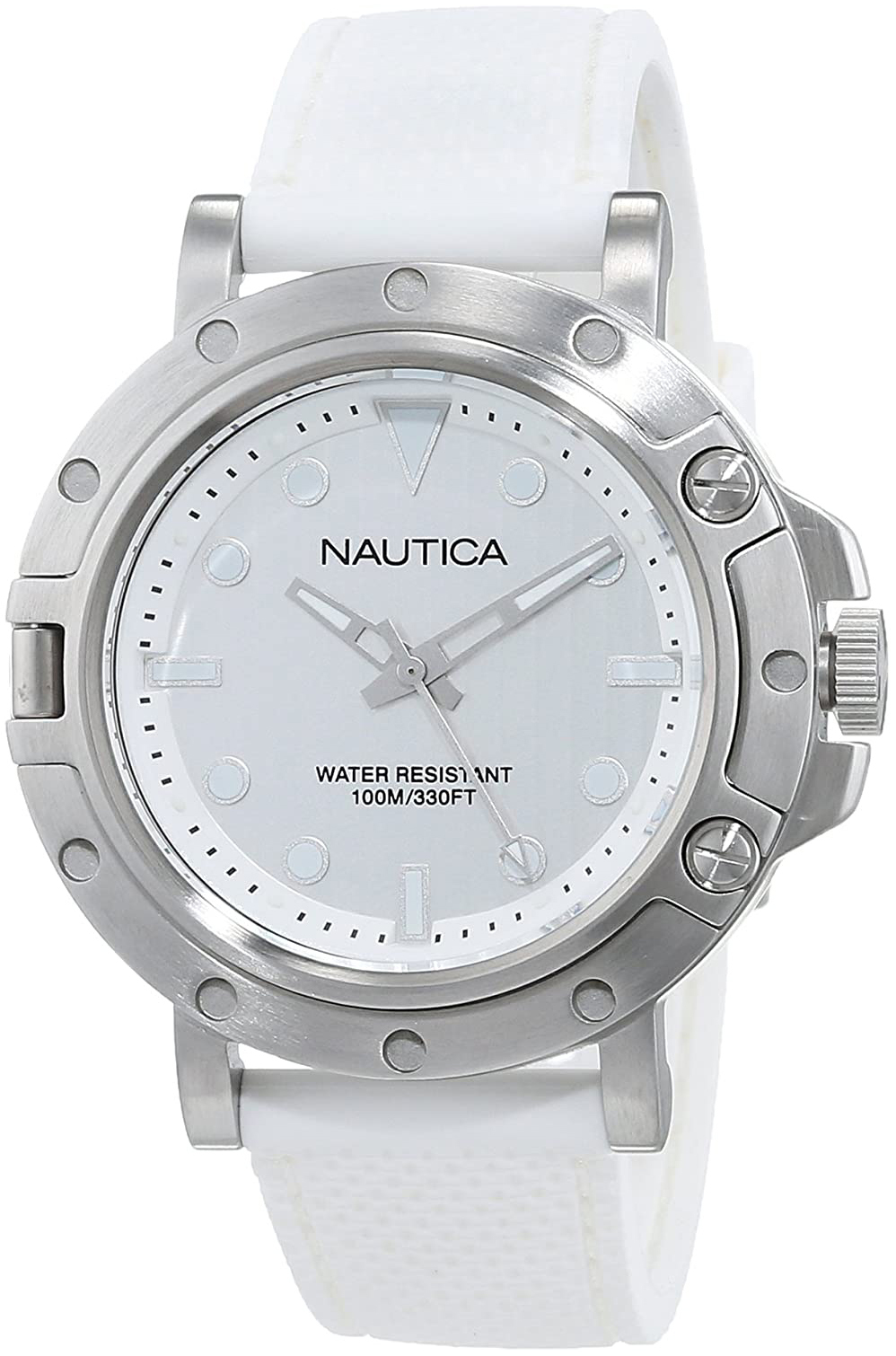 Nautica NAD12548G Vit/Gummi Ø40 mm - Nautica