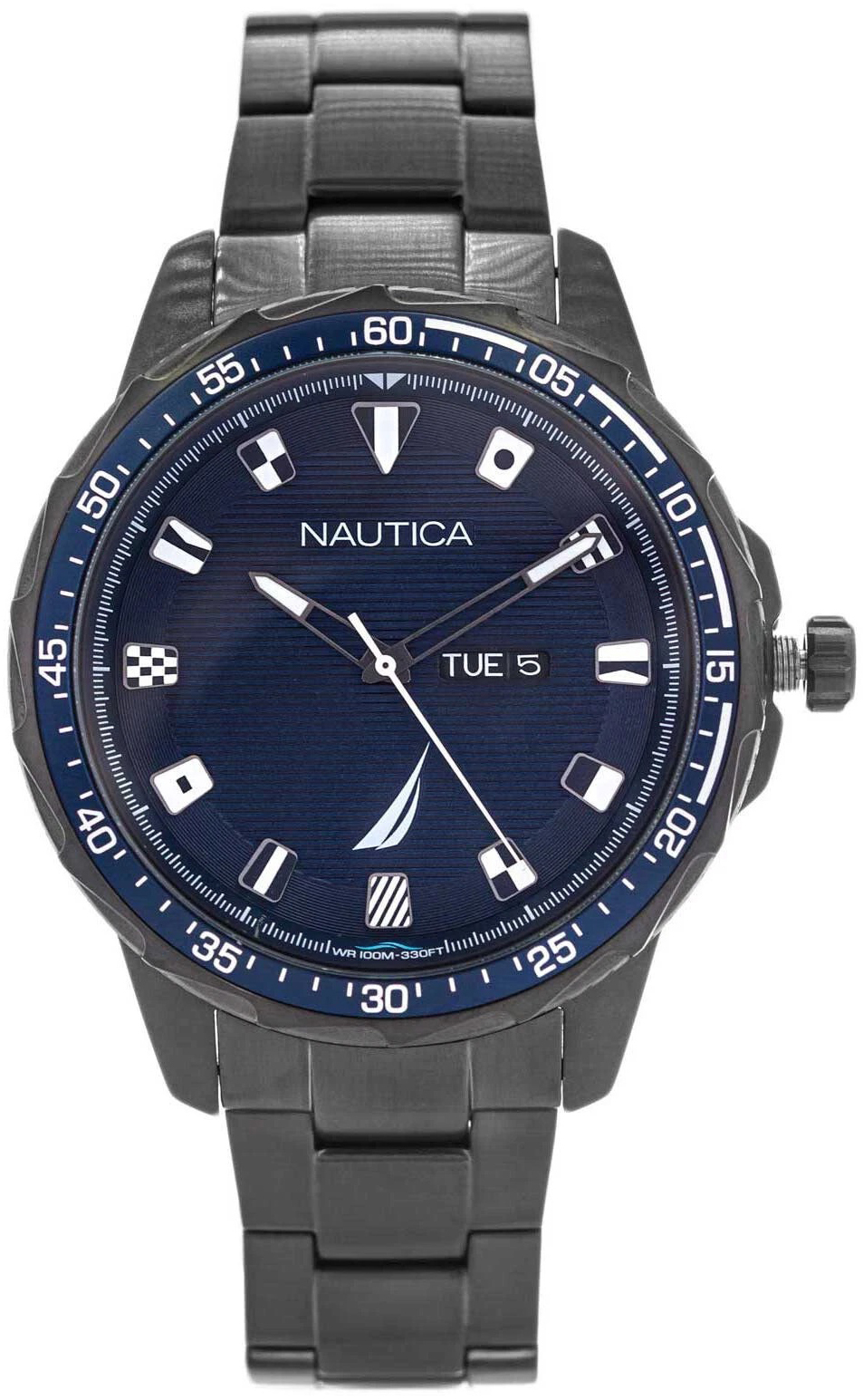 Nautica Herrklocka NAPCLLE15 Classic Blå/Stål Ø48 mm - Nautica