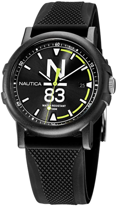 Nautica Herrklocka NAPEPS106 N83 Svart/Gummi Ø38 mm - Nautica