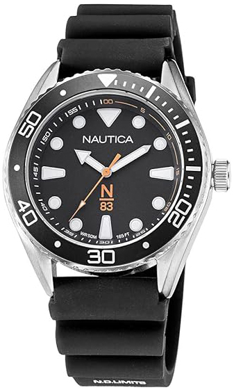 Nautica Herrklocka NAPFWF113 N83 Svart/Gummi Ø44 mm - Nautica
