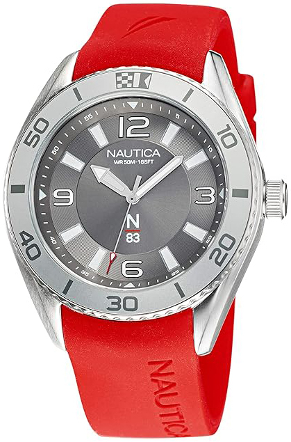 Nautica Herrklocka NAPFWS128 N83 Grå/Gummi Ø44 mm - Nautica