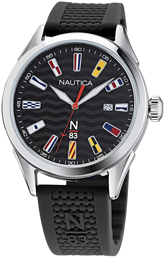 Nautica Herrklocka NAPHBF004 N83 Svart/Gummi Ø40 mm - Nautica