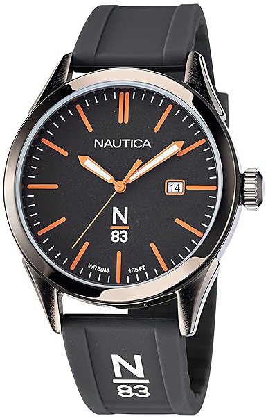 Nautica Herrklocka NAPHBF119 N83 Svart/Gummi Ø40 mm - Nautica