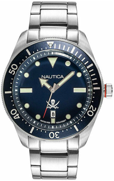 Nautica Herrklocka NAPHCP905 Hillcrest Blå/Stål Ø44.3 mm