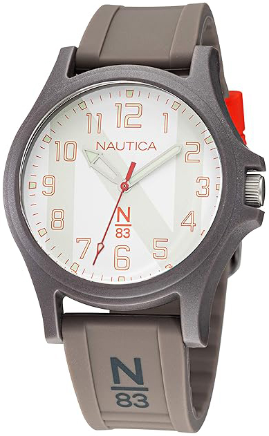 Nautica Herrklocka NAPJSS118 Java Vit/Gummi Ø40 mm - Nautica