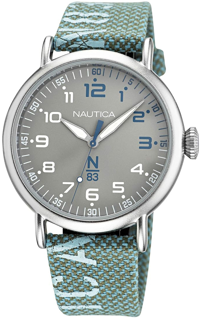 Nautica Herrklocka NAPLSF019 N83 Grå/Textil Ø40 mm