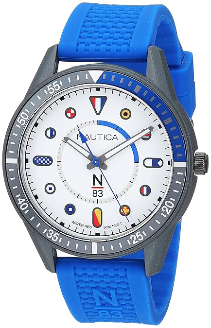 Nautica Herrklocka NAPSPS903 N83 Vit/Gummi Ø43 mm - Nautica