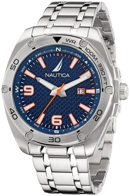 Nautica Herrklocka NAPTCF203 Tin Can Bay Blå/Stål Ø44 mm - Nautica