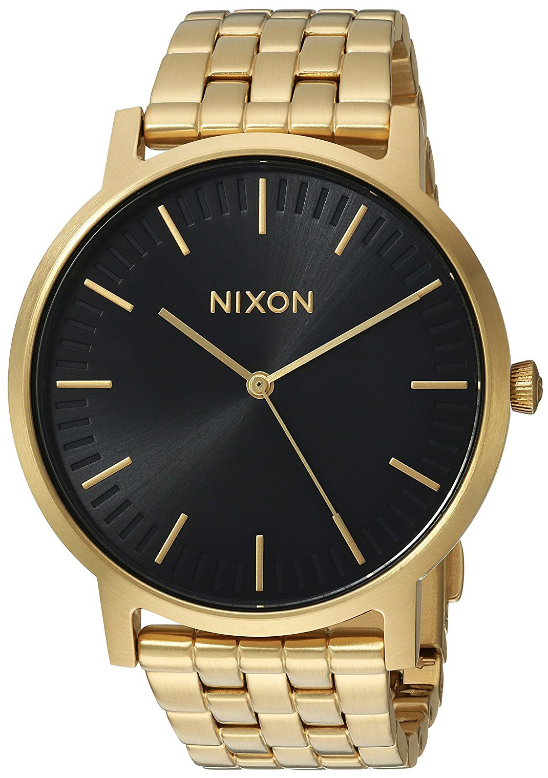 Nixon 99999 Herrklocka A10572042-00 Svart/Gulguldtonat stål Ø40 mm - Nixon