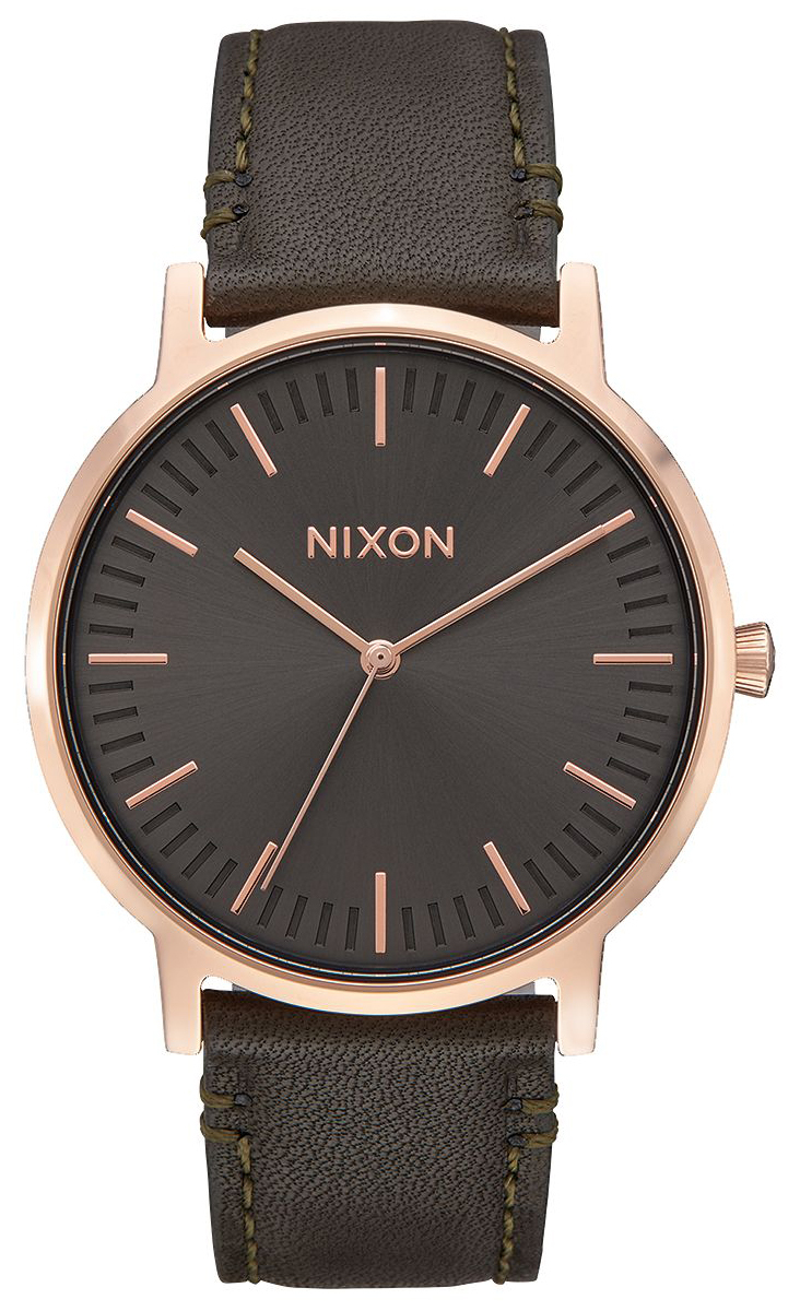 Nixon 99999 Herrklocka A10582441-00 Grå/Läder Ø40 mm - Nixon