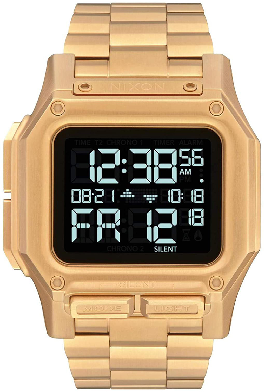 Nixon Herrklocka A1268502-00 LCD/Gulguldtonat stål - Nixon