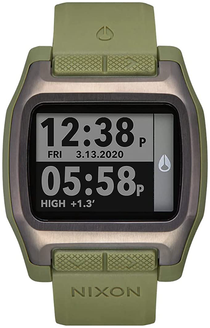 Nixon Herrklocka A13081085-00 The High Tide LCD/Gummi - Nixon