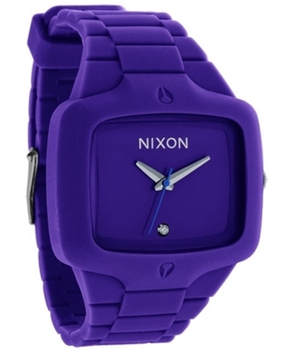 Nixon Herrklocka A139230-00 Lila/Gummi Ø45 mm - Nixon