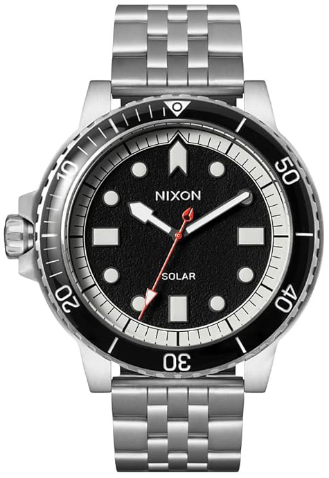 Nixon Herrklocka A1402-5233-00 Stinger Svart/St&aring;l &Oslash;44 mm