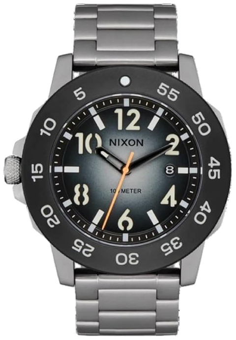 Nixon Herrklocka A1414-5306-00 Smyth Gr&aring;/St&aring;l &Oslash;44 mm