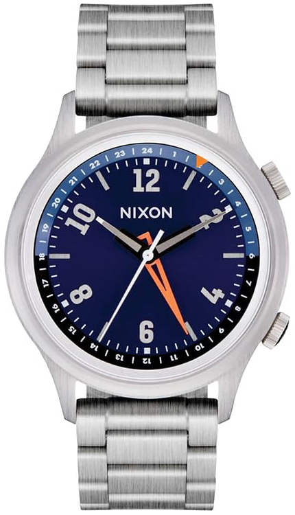Nixon Herrklocka A1422-5289-00 Drifter Bl&aring;/St&aring;l &Oslash;40 mm