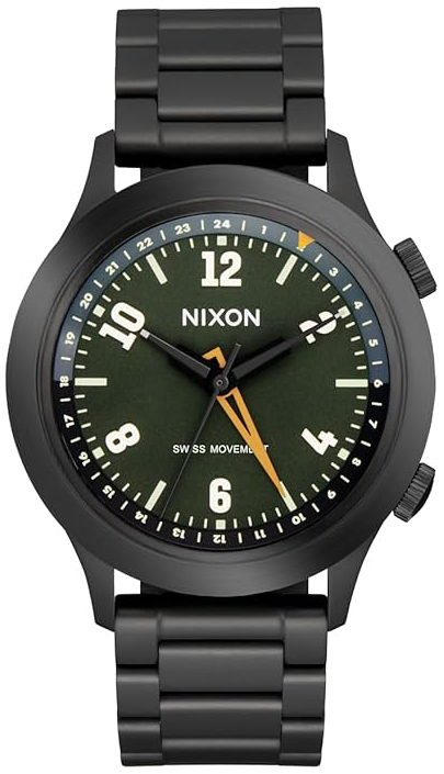 Nixon Herrklocka A1422-5290-00 Drifter Svart/St&aring;l &Oslash;40 mm