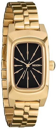 Nixon Damklocka A1441-5323-00 Frankie Svart/Gulguldtonat st&aring;l