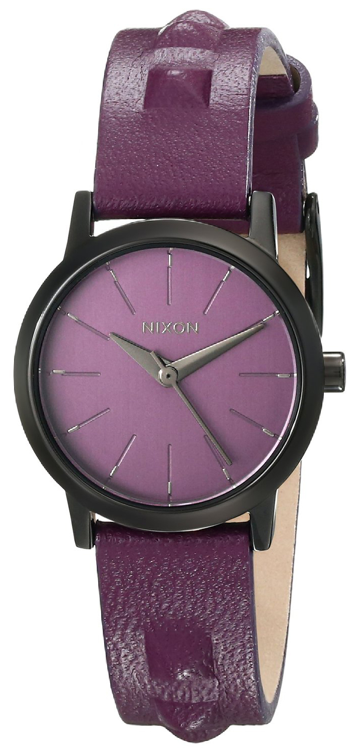 Nixon 99999 Damklocka A3981812-00 Lila/Läder Ø26 mm - Nixon