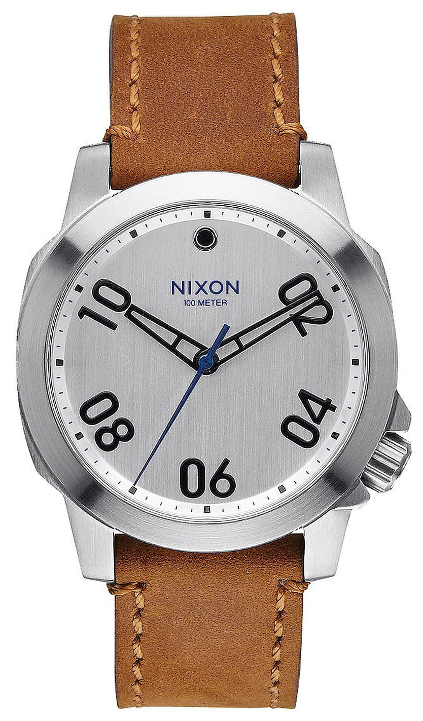 Nixon 99999 Herrklocka A4712092-00 Silverfärgad/Läder Ø40 mm - Nixon