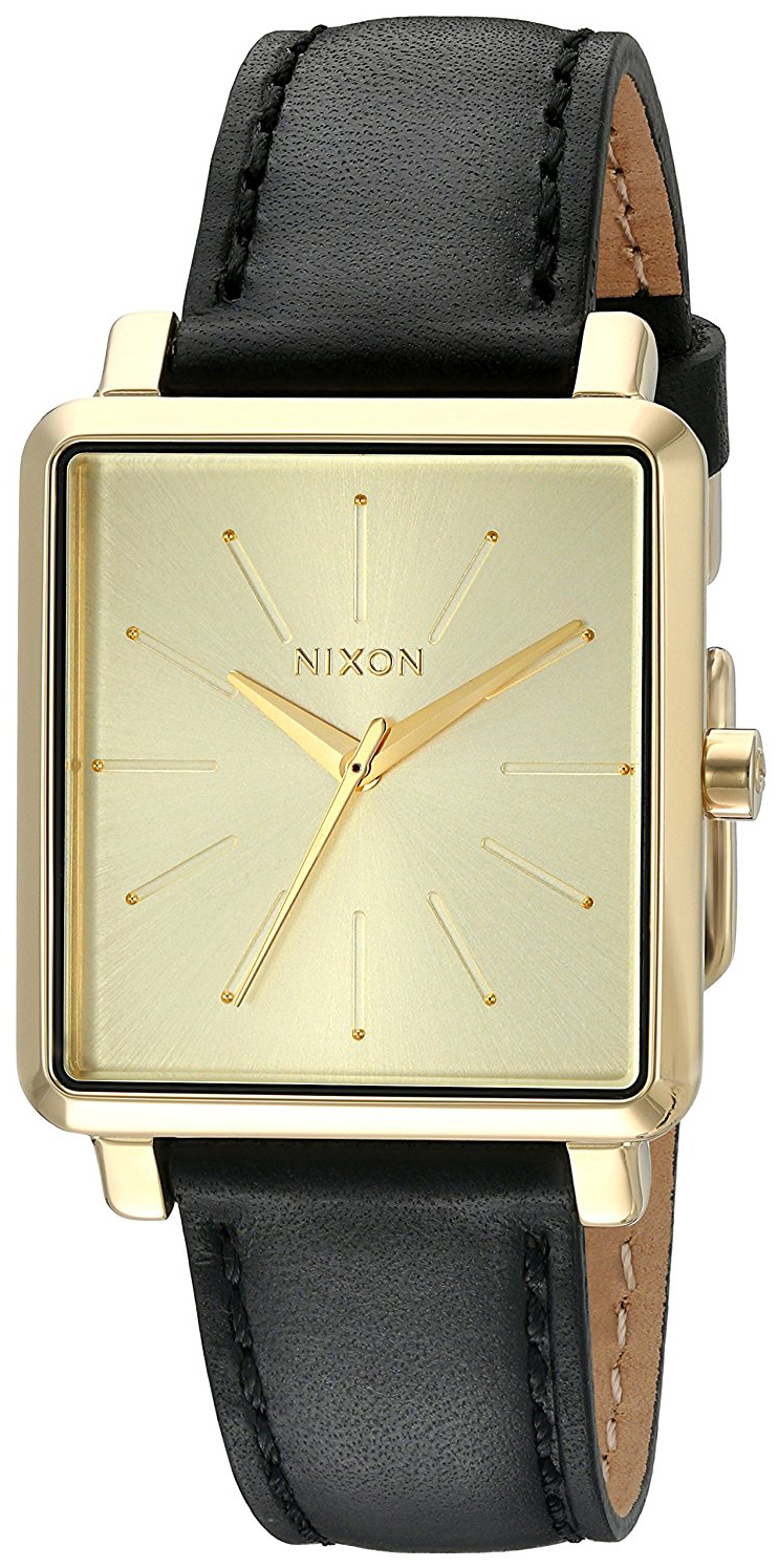 Nixon 99999 Damklocka A472513-00 Champagnefärgad/Läder - Nixon