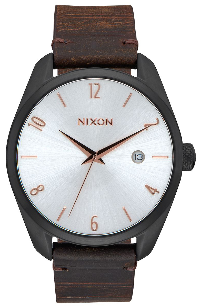 Nixon 99999 Damklocka A4732358-00 Silverfärgad/Läder Ø37 mm - Nixon