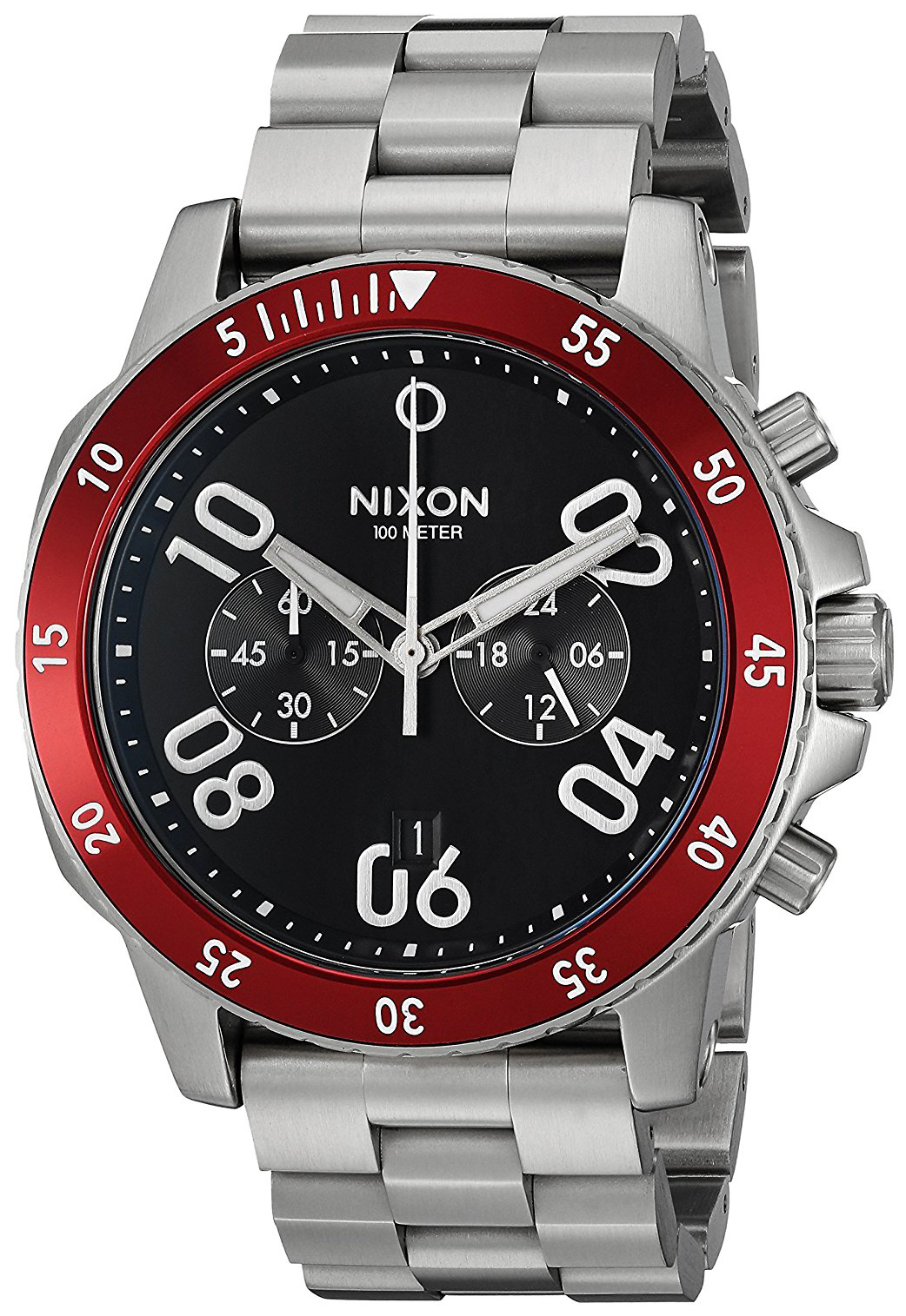 Nixon 99999 Herrklocka A549008-00 Svart/Stål Ø44 mm - Nixon