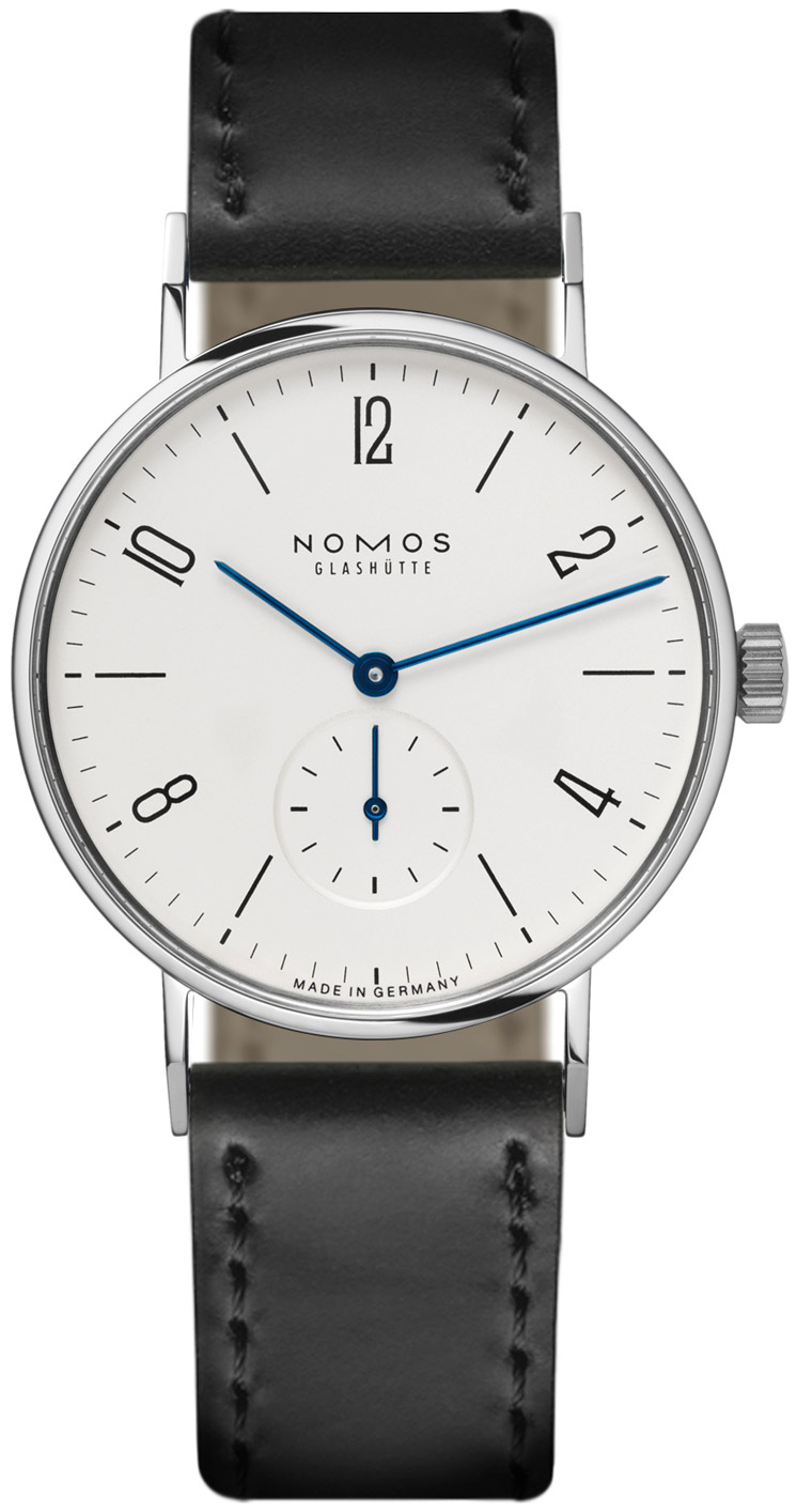 Nomos Glashütte Herrklocka N-101 Tangente Vit/Läder Ø35 mm - Nomos Glashütte