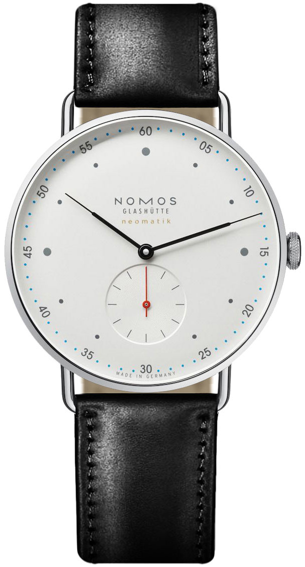 Nomos Glashütte Herrklocka N-1113 Metro Vit/Läder Ø38.5 mm - Nomos Glashütte