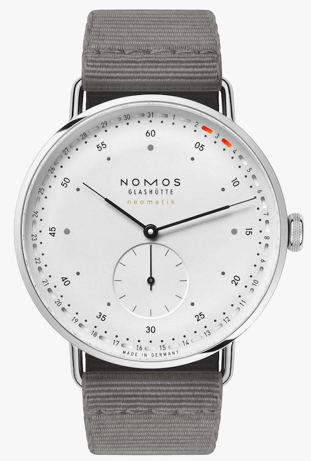 Nomos Glashütte Herrklocka N-1165 Metro Neomatik 41 Vit/Textil - Nomos Glashütte