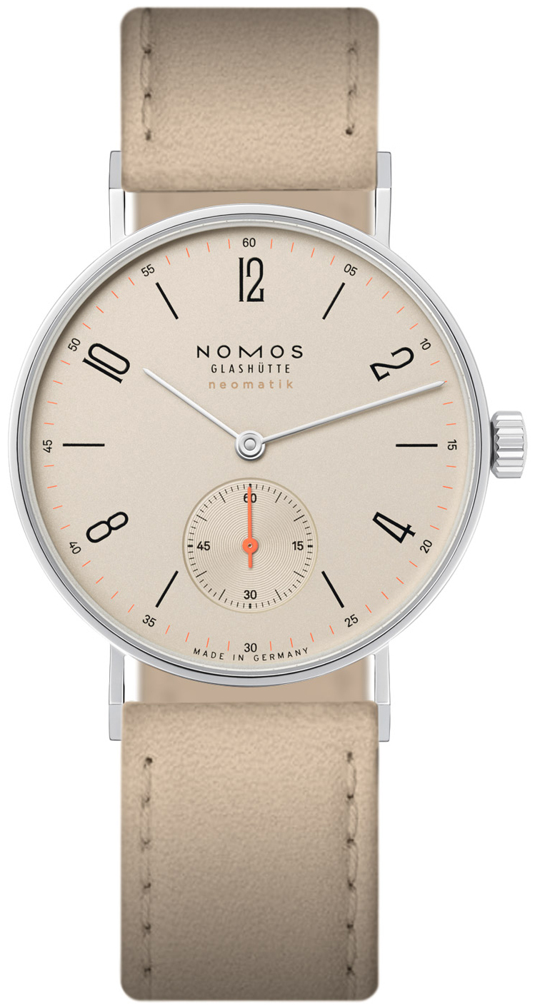 Nomos Glashütte N-176 Tangente Antikvit/Läder Ø35 mm - Nomos Glashütte