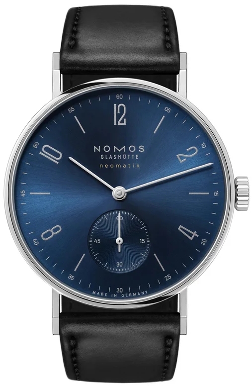 Nomos Glashütte Damklocka N-190 Tangente Neomatik Blå/Läder Ø35 mm - Nomos Glashütte
