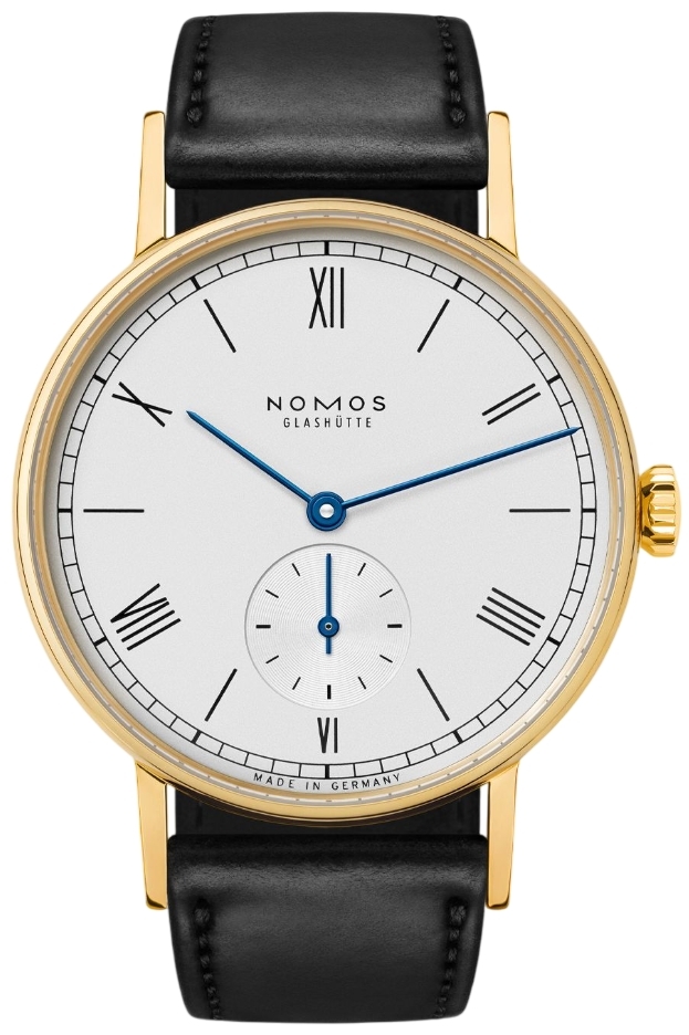 Nomos Glashütte Herrklocka N-211 Ludwig Gold Silverfärgad/Läder - Nomos Glashütte