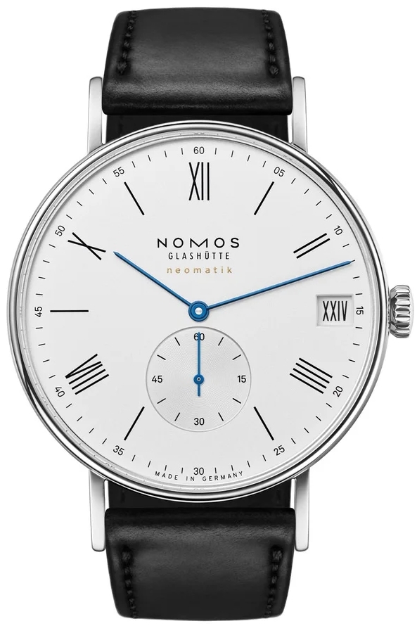 Nomos Glashütte Herrklocka N-262 Ludwig Neomatik Vit/Läder Ø40.5 mm - Nomos Glashütte
