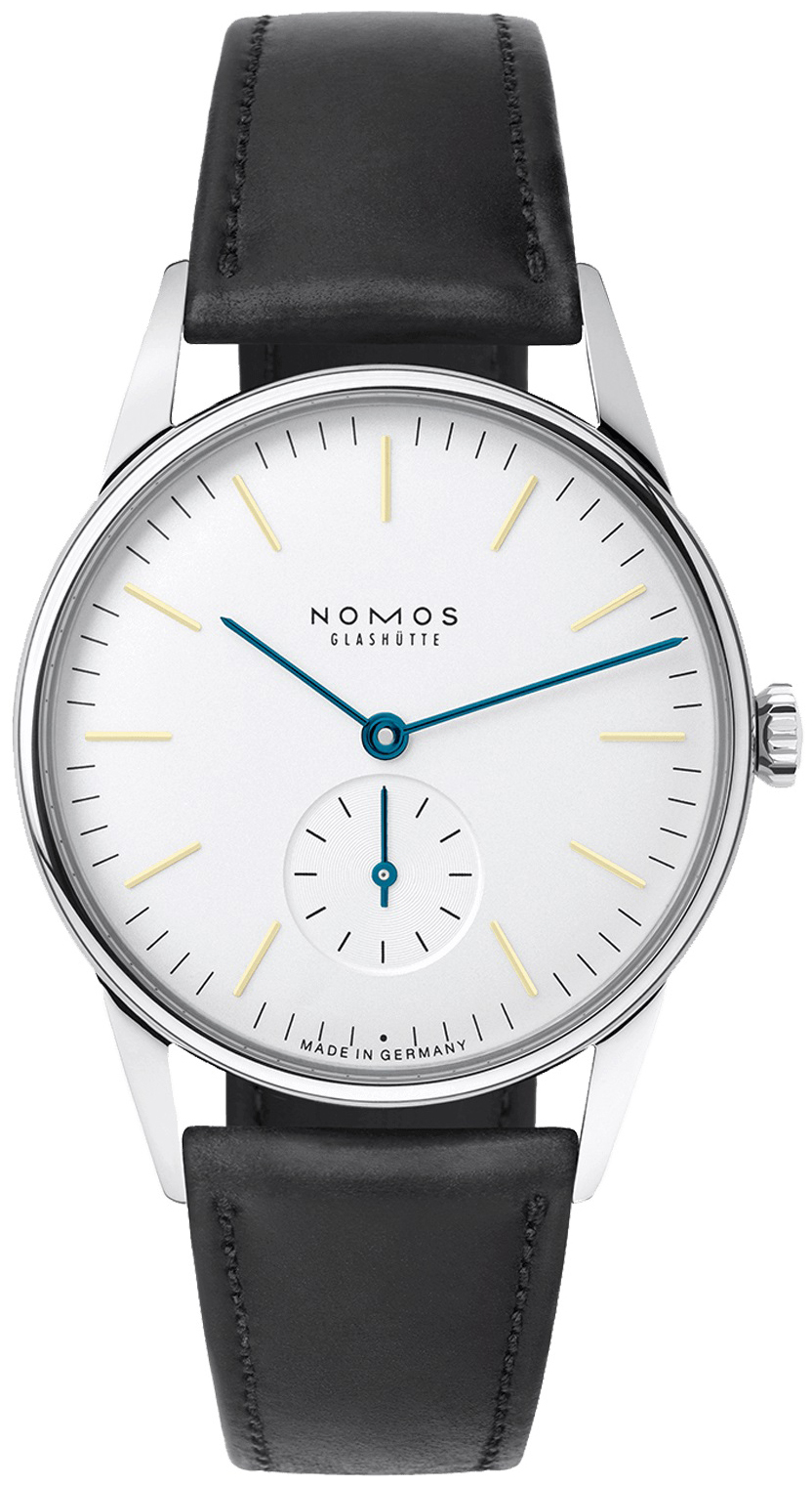 Nomos Glashütte N-309 Orion Vit/Läder Ø35 mm - Nomos Glashütte