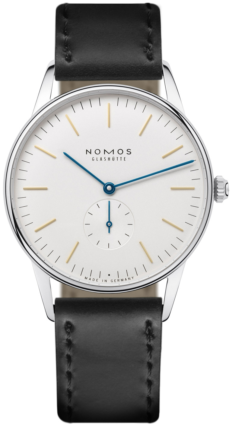 Nomos Glashütte Herrklocka N-384 Orion Vit/Läder Ø38 mm - Nomos Glashütte