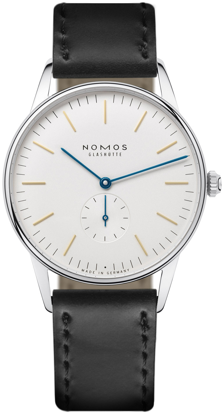 Nomos Glashütte N-387 Orion Silverfärgad/Läder Ø38 mm - Nomos Glashütte