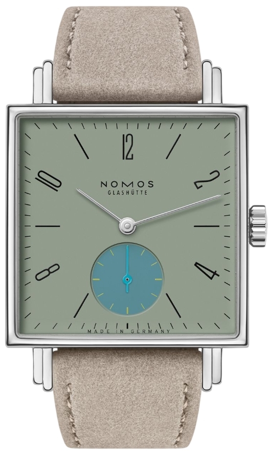 Nomos Glashütte Damklocka N-439 Tetra Grön/Läder 29.5x29.5 mm - Nomos Glashütte