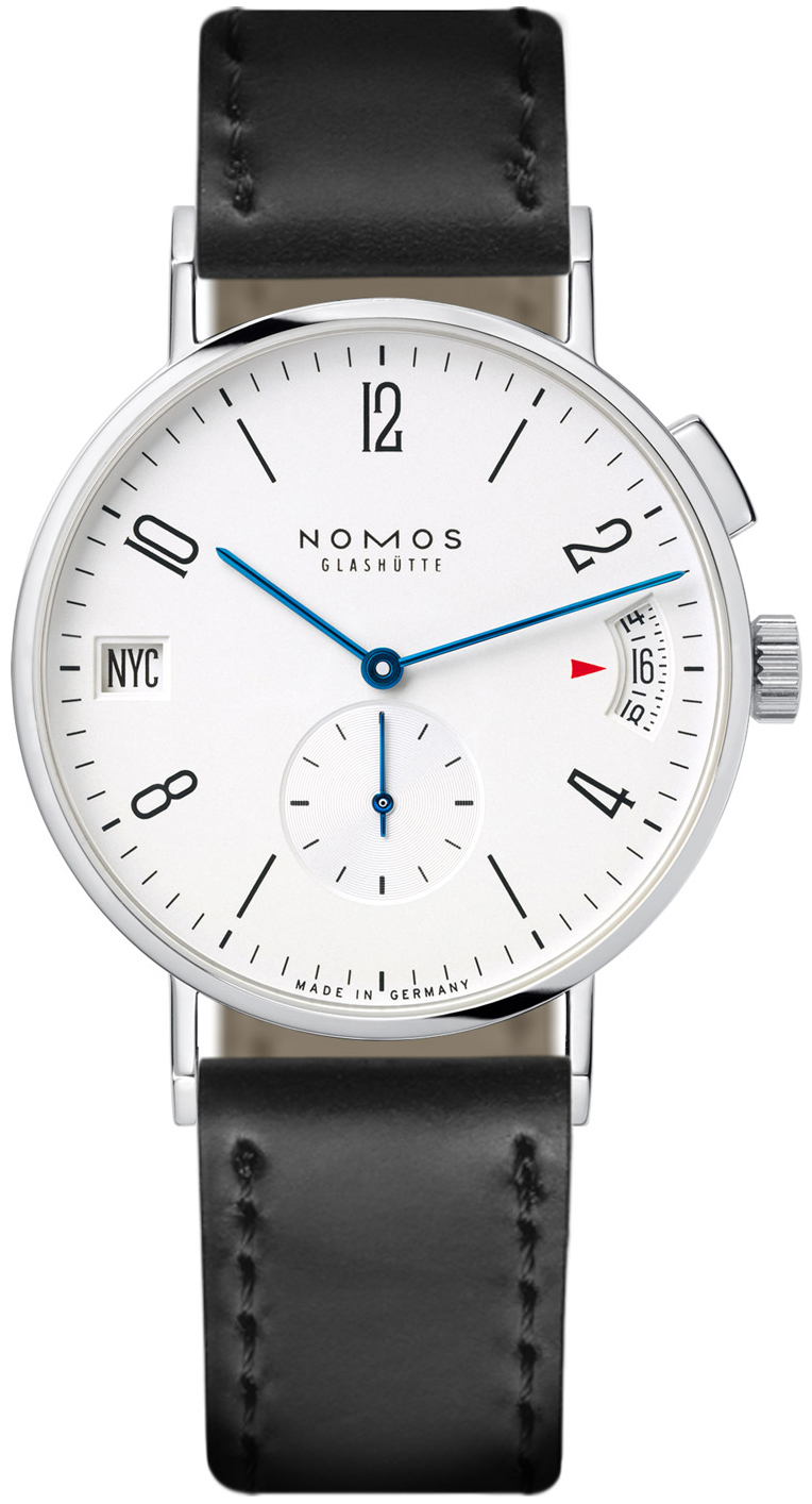 Nomos Glashütte Herrklocka N-635 Tangomat Vit/Läder Ø40 mm - Nomos Glashütte