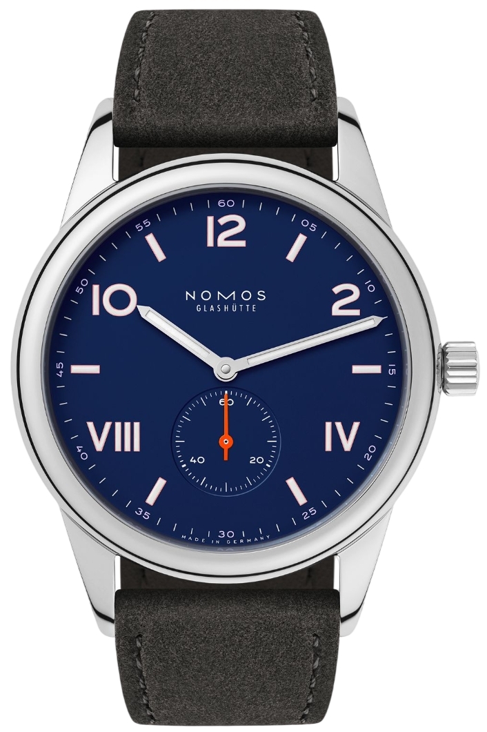 Nomos Glashütte Herrklocka N-722.GB Club Campus Blå/Läder Ø38.5 mm - Nomos Glashütte