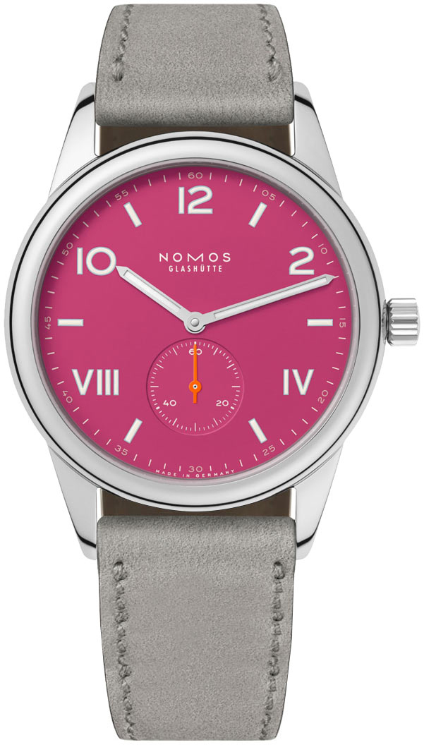 Nomos Glashütte N-728 Club Rosa/Läder Ø36 mm - Nomos Glashütte