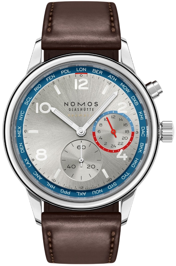 Nomos Glash&uuml;tte Herrklocka N-791-leather Club Sport Neomatik