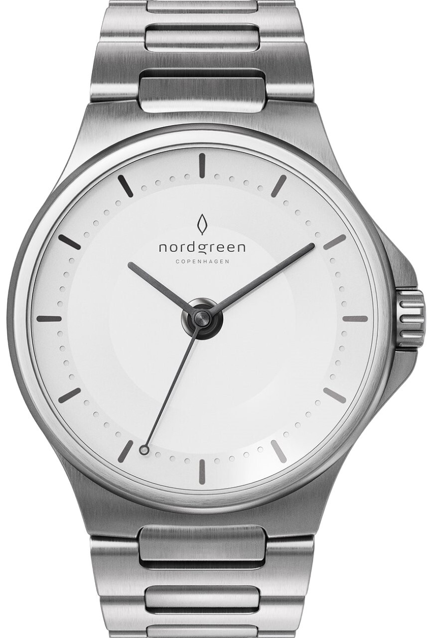 Nordgreen Herrklocka GU40SIHLSIXX Guardian Vit/Stål Ø40 mm - Nordgreen