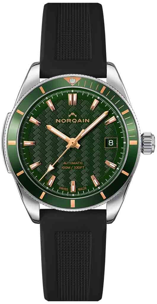 Norqain Damklocka N1800A84GA/E183/18BRE.16S Adventure Grön/Gummi - Norqain