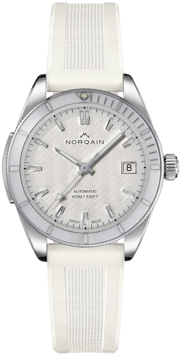 Norqain Damklocka N1800C89A/W181/18WRE.16S Adventure Vit/Gummi Ø37 mm - Norqain