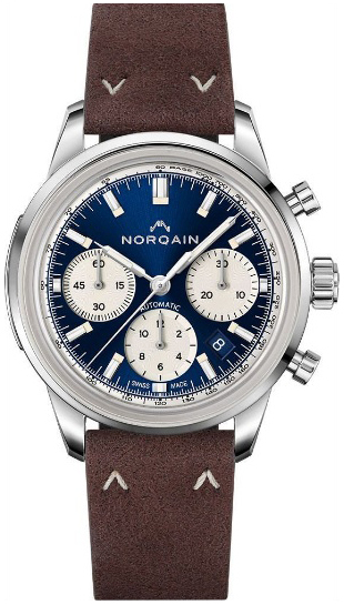 Norqain Herrklocka N2201S22C/A221/20EN.18S Freedom Blå/Läder Ø40 mm - Norqain