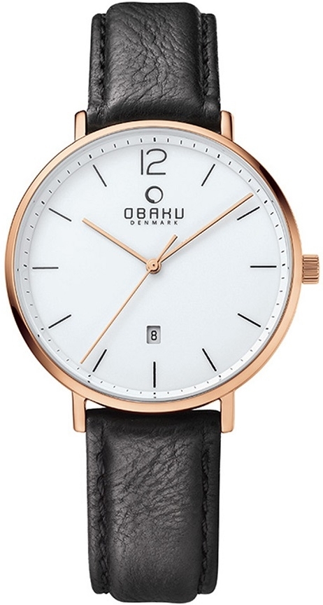 Obaku Herrklocka V181GDVWRB Toft Vit/Läder Ø41 mm - Obaku