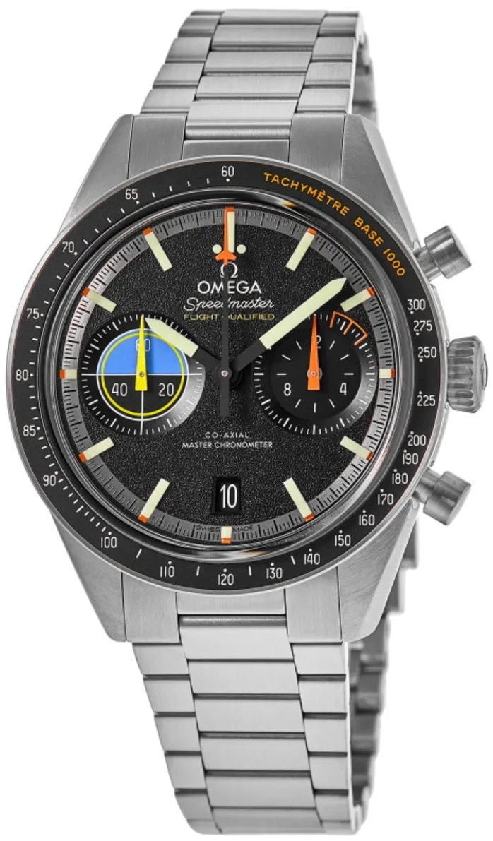 Omega Herrklocka 332.10.41.51.01.002 Speedmaster Pilot Svart/Stål